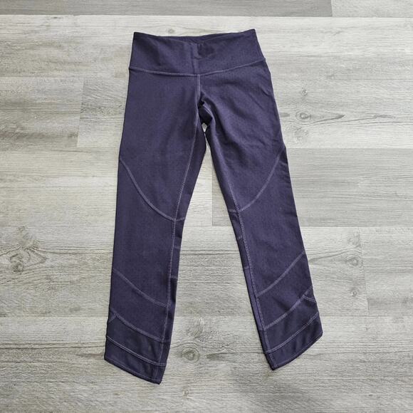 LULULEMON EMERGE RENEWED PERFORATED CROP LEGGINGS - Picture 1 of 7